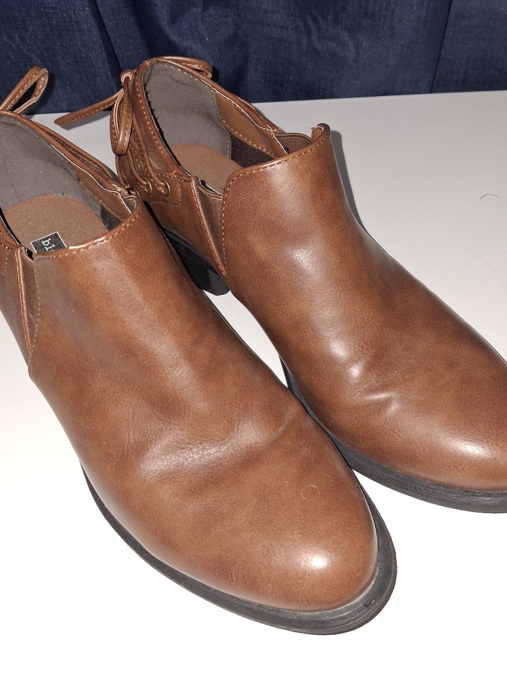 Black Rivet Women's Tan Brown Ankle Booties